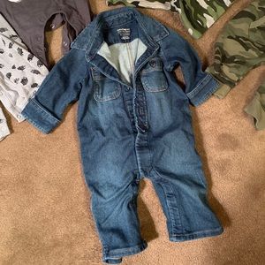 Baby Gap Denim Jumpsuit